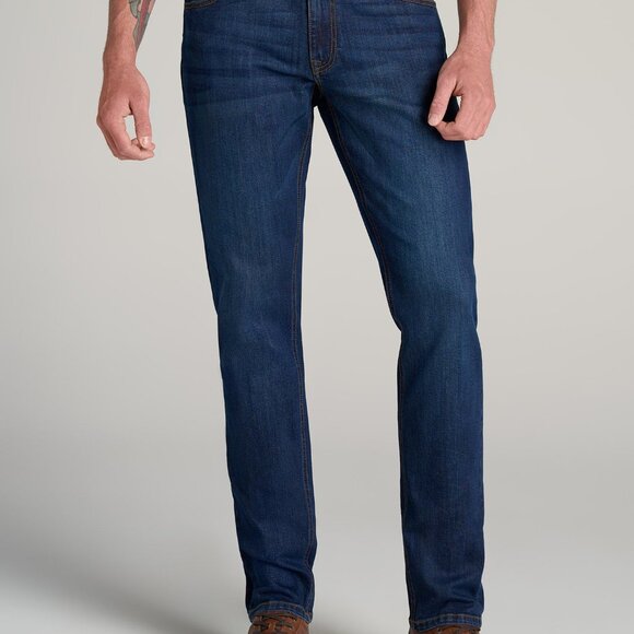 American Tall LJ&S TAPERED Jeans for Tall Men in Charger Blue Size 3232 / 36 / C - Picture 3 of 3